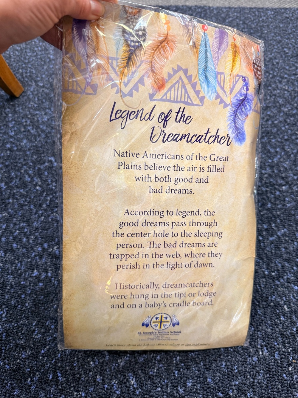 Dreamcatcher With Pen | St. Joseph’s Indian School – New In Package - Picture 2 of 5